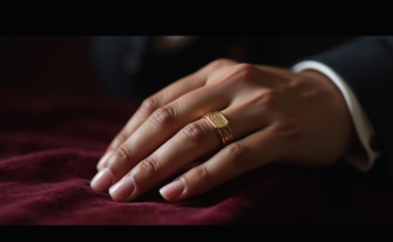 Chevalière homme en or 24 carats : bijou de prestige pour une élégance intemporelle