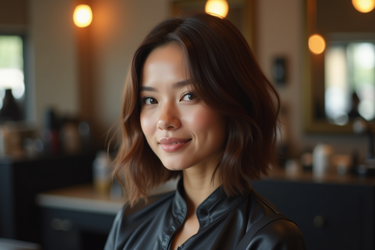 cheveux mi-longs