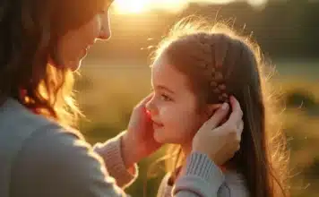 Soin quotidien pour la coiffure d’une fillette de 10 ans